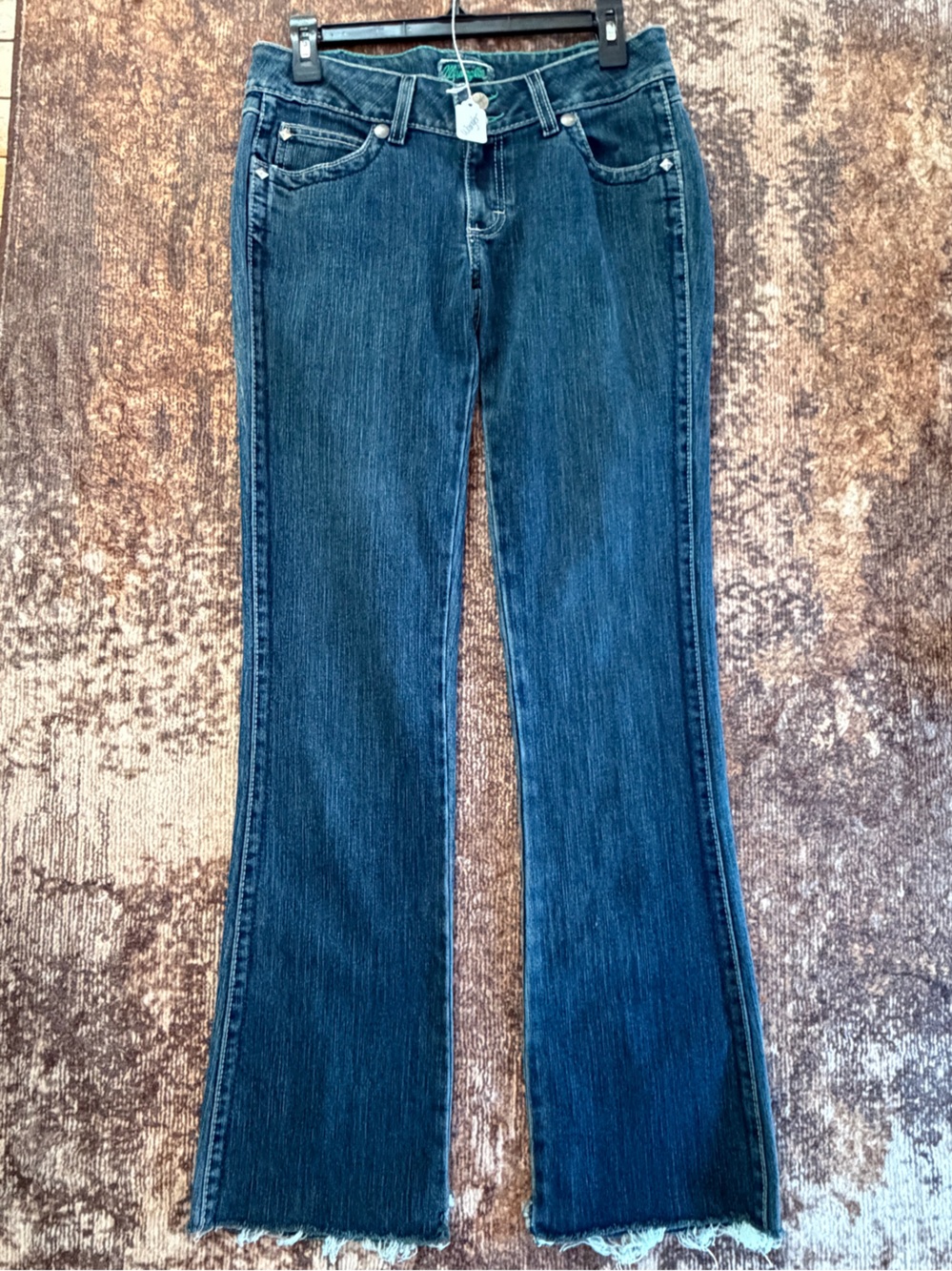 Wrangler Denim Jeans With Green Stitching #0094